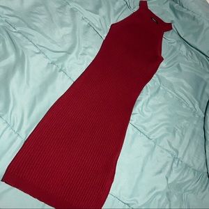Ribbed Midi Bodycon Dress